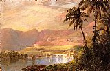 Tropical Canvas Paintings - Tropical Landscape